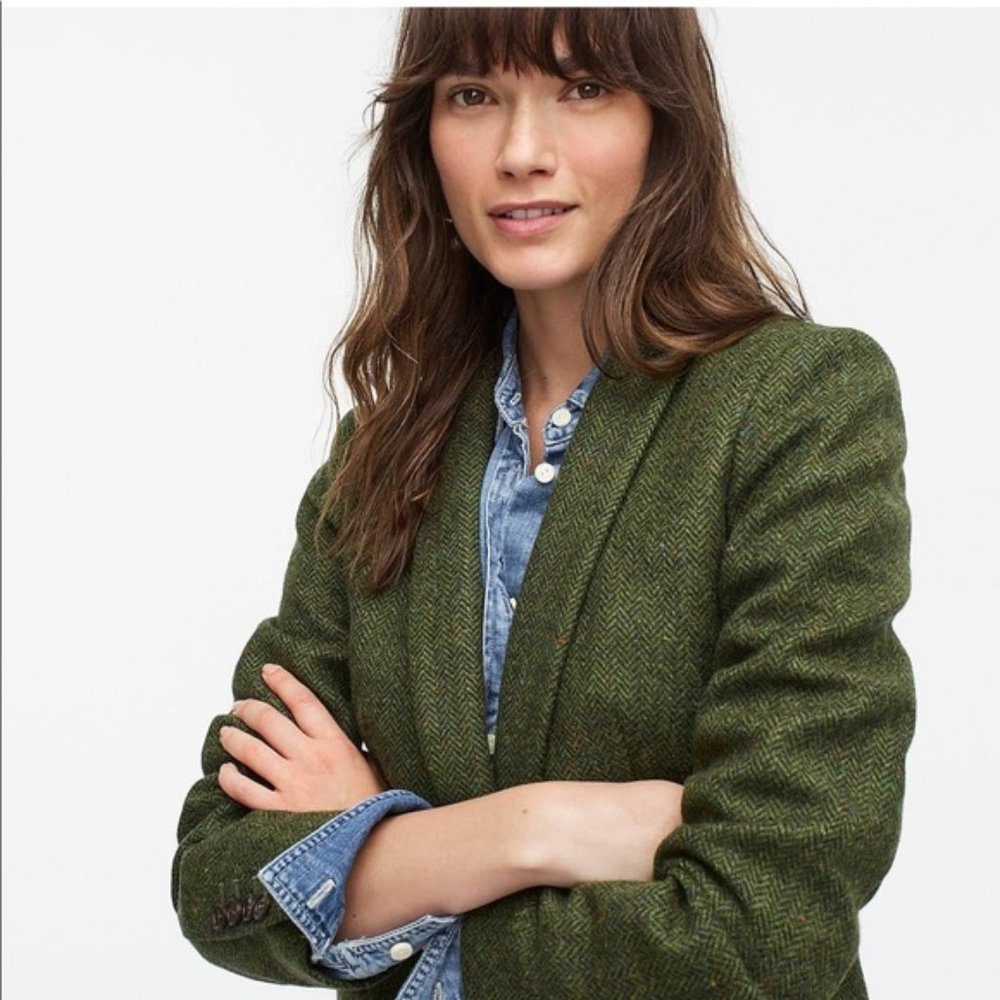 J.Crew Parke Blazer in English Herringbone Wool